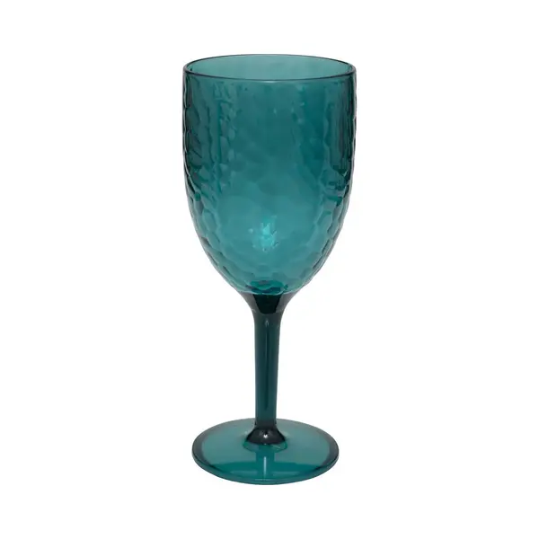 5Five Wijnglazen Estiva - Blauw Transparant - Onbreekbaar Kunststof - 350 Ml - Camping/outdoor thumbnail