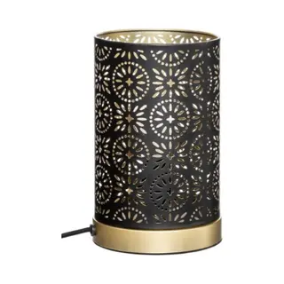 Atmosphera Tafellamp Gypsy Zwart/Goud - 21 Cm X 13 Cm