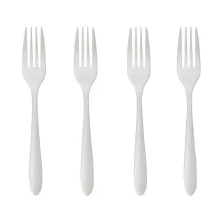 Secret De Gourmet Vorken Nevis - 4x Stuks - Rvs - 19 Cm