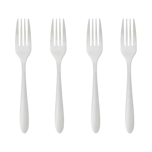 Secret De Gourmet Vorken Nevis - 4x Stuks - Rvs - 19 Cm thumbnail