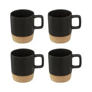 Secret De Gourmet - Keramikbecher Mit Untersetzer, 4er-set, 120 Ml