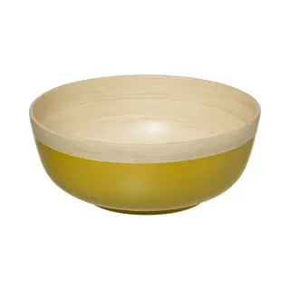 Secret De Gourmet Slakom - Voedsel Serveerschaal - Bamboe - D30 - H12 Cm - Keuken