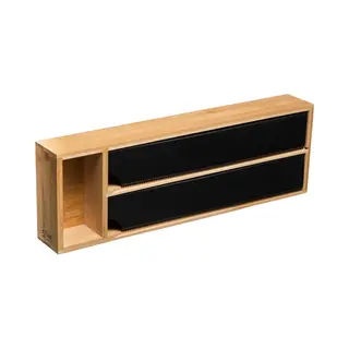 5five Simply Smart - Abroller Mit 2 Fächern Black Bamboo (schwarzer Bambus) - 5five