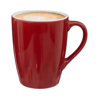 5Five Koffiemokken Colorama - 1x Stuks - Keramiek - Rood - 380 Ml - 9 X 11 Cm