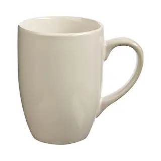 5Five Koffiemokken Colorama - 1x Stuks - Keramiek - Wit - 380 Ml - 9 X 11 Cm