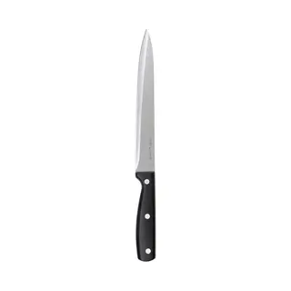 Secret De Gourmet Essential - Groente En Vlees Snijmes - 1x Stuks - Rvs - Zwart - 33 Cm - Keuken Messen