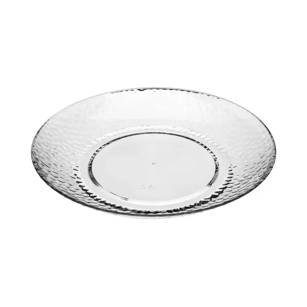 Secret De Gourmet Onbreekbare Diner Borden - Kunststof - Gehamderde Stijl - Transparant - Dia 27 Cm thumbnail