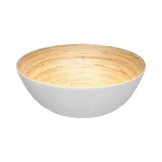 5Five Simply Smart Bambus-salatschüssel 25cm Weiß Natural 2, 3l