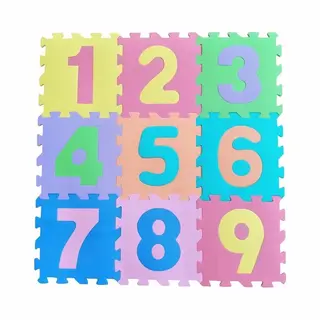 A.k.a. Puzzelmat Foam Cijfers - 10 Tegels Van 29x29cm - Kinder Puzzel