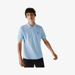 Lacoste Herren Polo-Shirt Kurzarm L1212, Männer Polo-Hemd, 2 Knopf, Regular Fit, Blau, 9