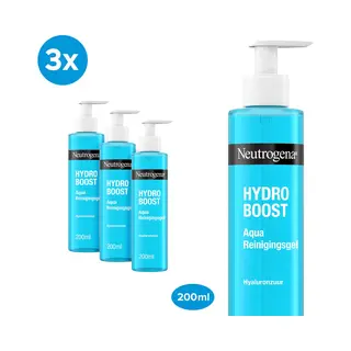 Neutrogena Hydro Boost Aqua Gel - Vochtinbrengende Gel - Vochtinbrengende Crème - Normale En Gemengde Huid, Olievrij - 3 X 200 Ml