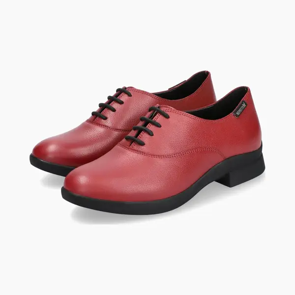 Mephisto Syla - Dames Veterschoen - Rood - Maat 42 (Eu) 8 (Uk) thumbnail