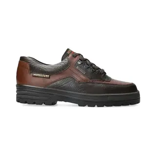 Mephisto - Verschluss Barracuda Mt Dunkelbraun Aus Textil - Absatzhöhe Schnürsenkel - 1, 5 Cm