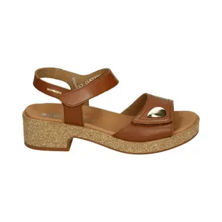 Mephisto - Franka Silk - Sandalen Met HakDames Sandalen - Kleur, Cognac - Maat, 42
