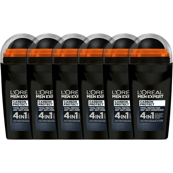 L'Oréal Paris Men Expert L’Oréal Paris Men Expert Carbon Protect Deodorant Roller - 6 X 50 Ml thumbnail