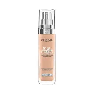 L'Oreal Paris True Match Liquid Foundation, Skincare Infused With Hyaluronic Acid, Spf 16, Available In 46 Shades, Suitable For All Skin Types, 5C
