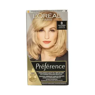 Gratis, L'Oréal Préférence Permanente Haarkleuring 8.0 Lichtblond