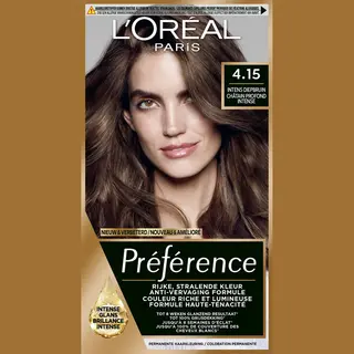 Gratis, L'Oréal Préférence Permanente Haarkleuring 4.15 Diep Kastanjebruin