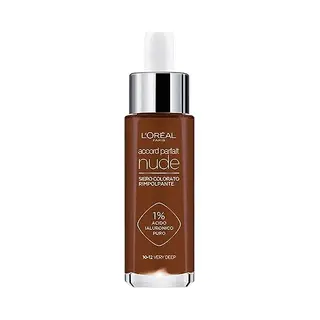 L'Oreal Paris L'Oréal Paris Getöntes Serum, Pflegende, Flüssige Foundation Mit Hyaluronsäure, Perfect Match Tinted Serum, Nr. 10-12 Intensiv Dunkel, 1 X 30 Ml