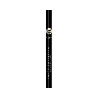 Eveline, Eyeliner + Kajal, L'Oreal Haute Precision Liquid Eyeliner Noir Silk (Noir Zijde, Zwart)