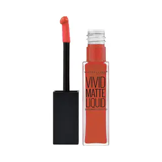 Maybelline New York Vivid Matte Liquid Lippenstift 25 Orange Shot, 1er Pack (1 X 8 Ml)