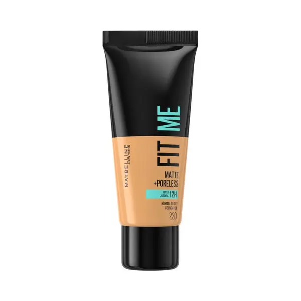 Maybelline New York - Fit Me Matte + Poreless Foundation - 220 Natural Beige - Medium Dekkende Foundation Met Matte Finish Voor De Normale Tot Vette thumbnail
