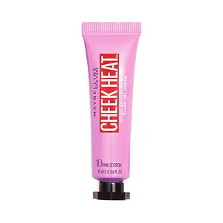 Maybelline Blusher Cheek Heat Water Infused Hydrating Gel Sheer Blusher 10 Pink Scorch