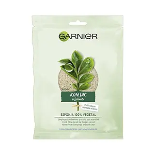 Garnier Bio Konjac Naturschwamm Peeling Gesicht Bio, Natur Peeling Schwamm Fein Für Das Gesicht, 1 Stück