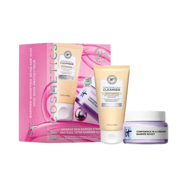 It Cosmetics Unwrap Skin Barrier Strength - Set Van 2 Huidverzorgingsproducten - Bevat Barrier Booster Cream Van 60 Ml En Hydraterende Reiniger Van 50 thumbnail