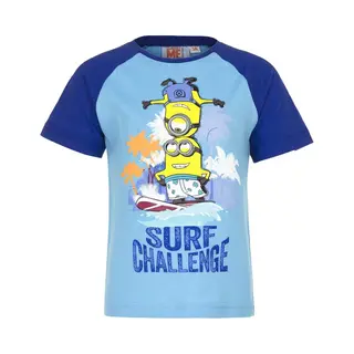 Minions T-shirt - Surf Challenge - Blauw - Maat 104 (4 Jaar)
