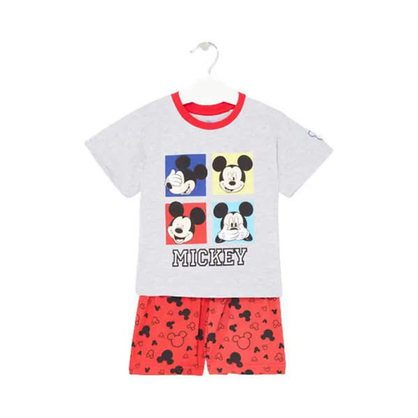 Disney Mickey Mouse Pyjama - Shortama - Rood - 116 thumbnail