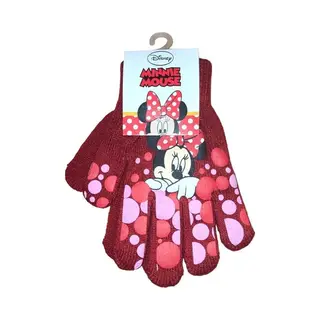 Minnie Mouse- Handschoenen Disney Minnie Mouse - 3-6 Jaar - Donker Rood