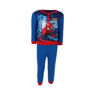 Spider-Man Spiderman Pyjama - Pyjamaset - Blauw - Rood - Katoen - Maat 128 - 8 Jaar - In Geschenkendoos.