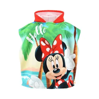 Minnie Mouse Op Het Strand Badponcho 55x110cm Sneldrogend