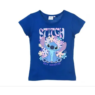 Disney - Lilo & Stitch - T-shirt - Kleur Blauw. Maat 98/104 Cm - 3/4 Jaar.