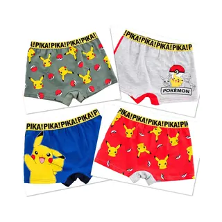 Pokémon Pokemon Boxershort - Set Van 4 Stuks - Pikachu - Katoen - Maat 134/140 - 9/10 Jaar