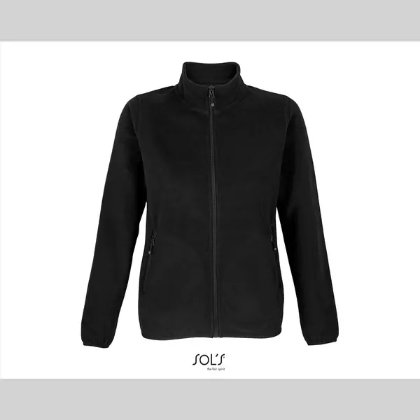 Sol'S Women´s Factor Zipped Fleece Jacket L03824 - Black - Xl thumbnail