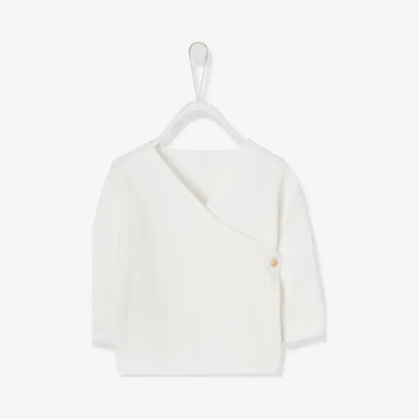 Vertbaudet Tricot Newborn Romper Van Biologisch Katoen Ecru thumbnail