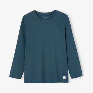 Vertbaudet Jungen Langarmshirt Basic Dunkelblau 116