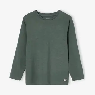 Vertbaudet Jungen Langarmshirt Basic Khaki 98/104