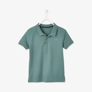 Vertbaudet Poloshirt Met Korte Mouwen Voor Jongens Met Borduurwerk Op De Borst Lichtkaki