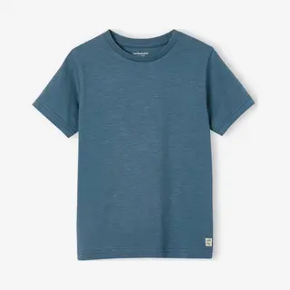 Vertbaudet Jungen T-Shirt Basic Blaugrau 116