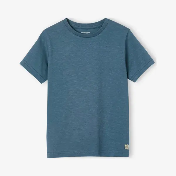Vertbaudet Jungen T-Shirt Basic Blaugrau 116 thumbnail
