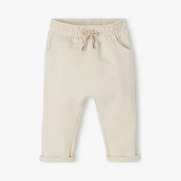 Vertbaudet Babybroek Uit Molton Voor Jongens Zandbeige thumbnail