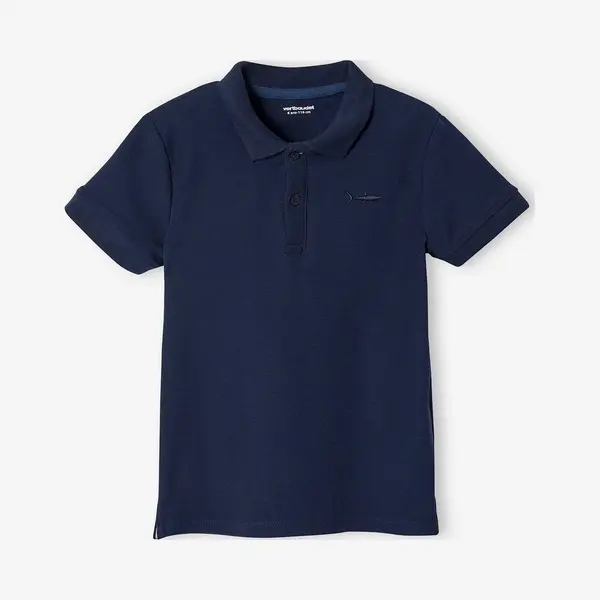 Vertbaudet Jungen Poloshirt, Kurze Ärmel Marine 152 thumbnail