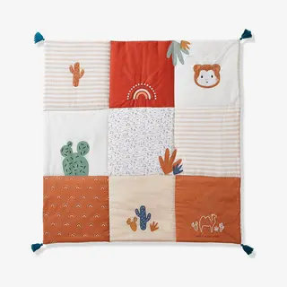 Vertbaudet Wild Sahara Oeko-Tex® Gewatteerde Vloermat / Boxkleed Ecru / Zand