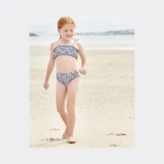 Vertbaudet Gebloemde Bikini Voor Meisjes Blauw