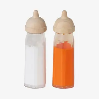 Vertbaudet 2er-Set Puppen-Babyflaschen Aus Holz Fsc® Natur