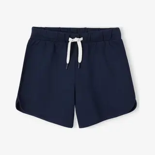 Vertbaudet Meisjessportshort In Fleece Marineblauw