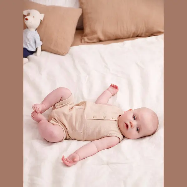 Vertbaudet Baby Jumpsuit Beige thumbnail